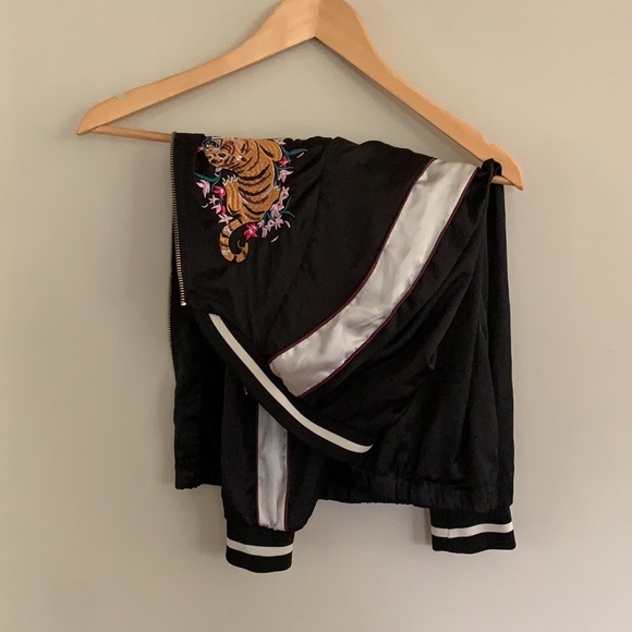 NWOT H&M Divided Silk Blazer - Picture 4 of 4